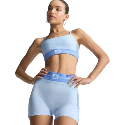Adidas HYG RIB 1/4 GLOBLU/BLUFUS dámská podprsenka