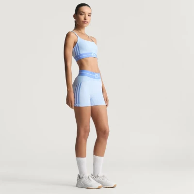 Adidas HYG RIB 1/4 GLOBLU/BLUFUS dámská podprsenka