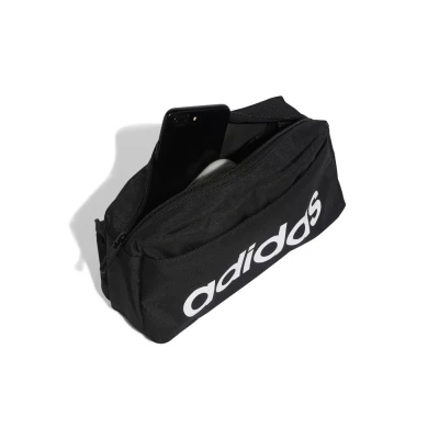 Adidas LINEAR BUMBAG BLACK/WHITE ledvinka
