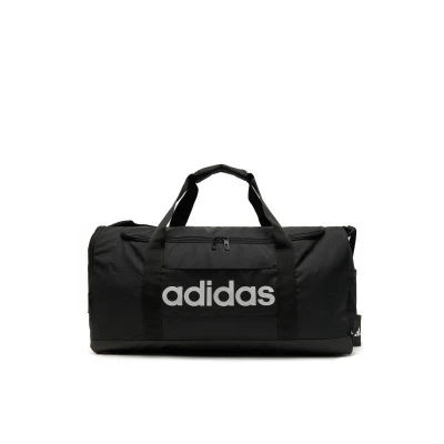 Adidas LINEAR DUFFEL M BLACK/BLACK/WHITE cestovní taška