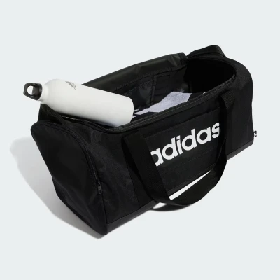 Adidas LINEAR DUFFEL S BLACK/BLACK/WHITE sportovní taška