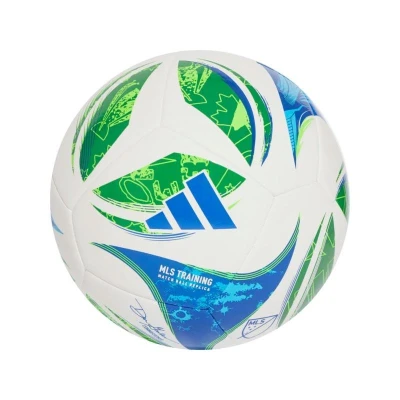 Adidas MLS TRN WHITE/GREEN/GLOBLU/S fotbalový míč