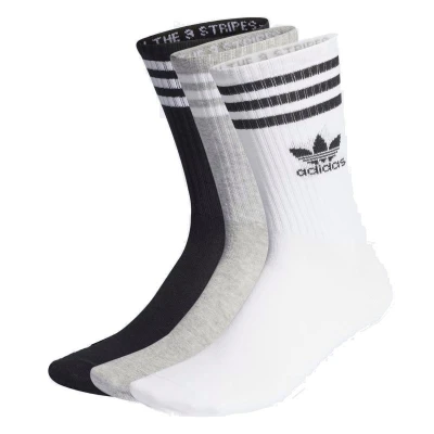 Adidas Originals 3 PACK-CREW SOCK-WHITE/MGREYH/BLACK ponožky