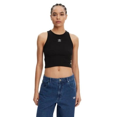 Adidas Originals ESS RIB TANK-BLACK dámské tílko