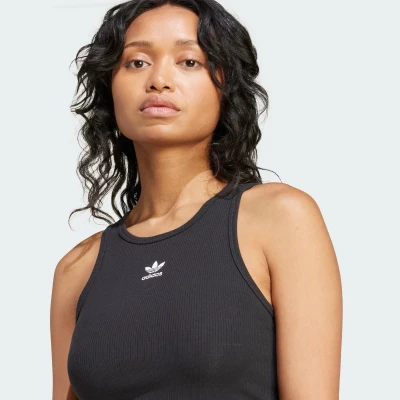 Adidas Originals ESS RIB TANK-BLACK dámské tílko