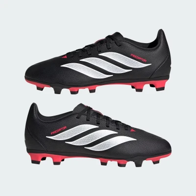 Adidas Predator Club Jr FG/MG core black/cloud white/lucid red chlapecké fotbalové kopačky