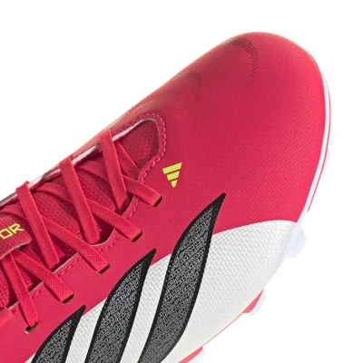 Adidas Predator Club Jr FG/MG lucid red/core black/cloud white chlapecké fotbalové kopačky