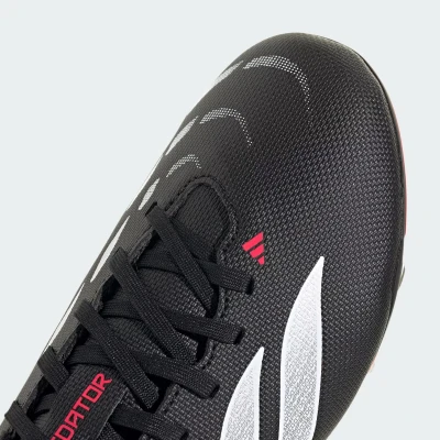 Adidas Predator Club K FG/MG core black/cloud white/lucid red chlapecké fotbalové kopačky