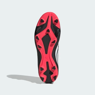 Adidas Predator Club K FG/MG core black/cloud white/lucid red chlapecké fotbalové kopačky