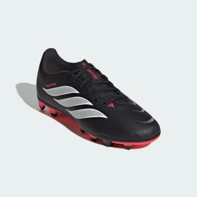 Adidas Predator Club K FG/MG core black/cloud white/lucid red chlapecké fotbalové kopačky