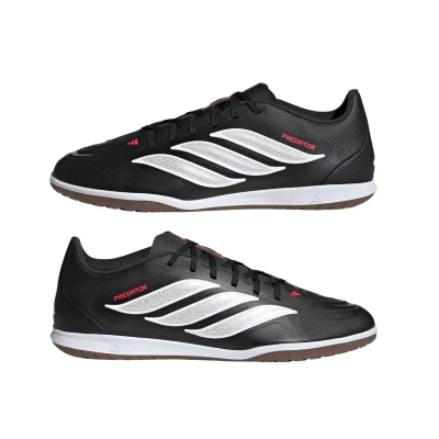 Adidas Predator Club M IC core black/cloud white/lucid red pánské halové fotbalové kopačky