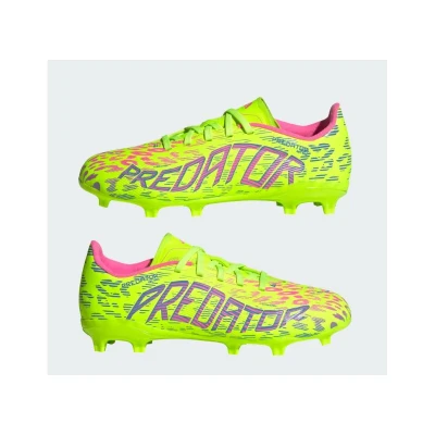 Adidas Predator League Jr FG lucid lemon/blue fusion/lucid pink chlapecké fotbalové kopačky