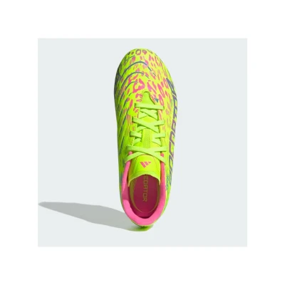 Adidas Predator League Jr FG lucid lemon/blue fusion/lucid pink chlapecké fotbalové kopačky