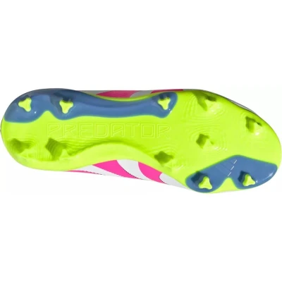 Adidas Predator League Jr FG/MG cloud white/lucid pink/lucid lemon chlapecké fotbalové kopačky