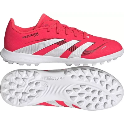 Adidas Predator League Jr lucid red/cloud white/core black chlapecké fotbalové kopačky turfy