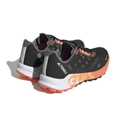 Adidas Terrex Agravic Flow 2.0 GTX core black/core black/coral dámská běžecká trailová obuv