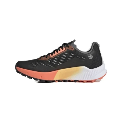 Adidas Terrex Agravic Flow 2.0 GTX core black/core black/coral dámská běžecká trailová obuv POUZE Velikost 40 (VÝPRODEJ)