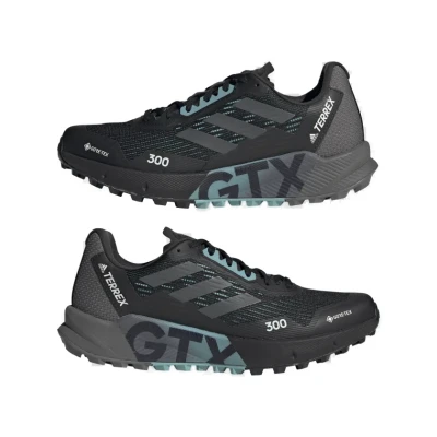Adidas Terrex Agravic Flow 2.0 GTX core black/grey six/mint ton dámská běžecká trailová obuv