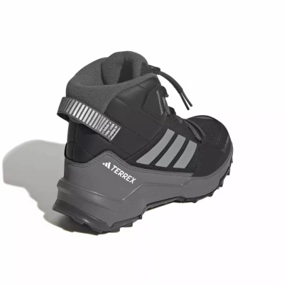 Adidas Terrex AX4R CW+ Jr core black/matte silver/grey six juniorské kotníkové zimní boty