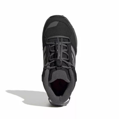 Adidas Terrex AX4R CW+ Jr core black/matte silver/grey six juniorské kotníkové zimní boty