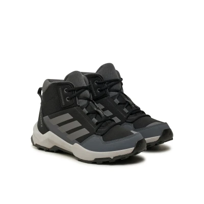 Adidas Terrex AX4R Jr core black/grey four/grey six juniorská kotníková turistická obuv