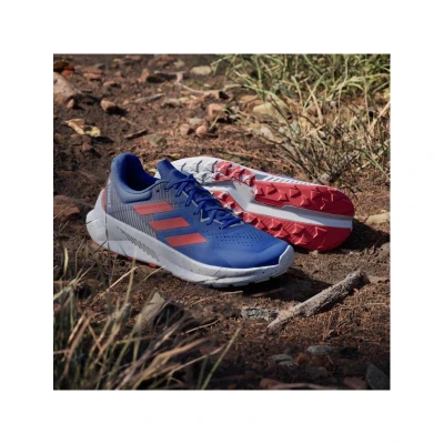 Adidas Terrex Soulstride Flow M dash grey/pure ruby/semi lucid blue pánská běžecká trailová obuv