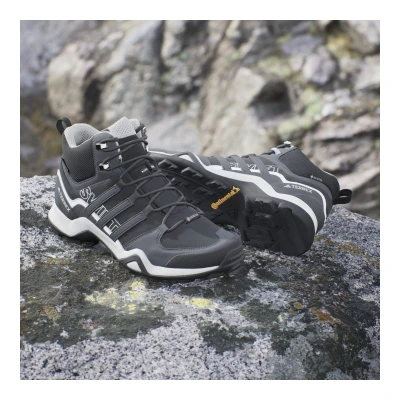 Adidas Terrex Swift R2 Mid GTX Ws core black/solid grey/purple tint dámská kotníková turistická obuv