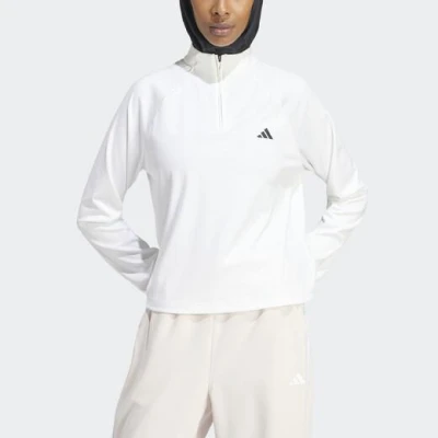 Adidas Tr-es 1/4zip IN9170 W dámská mikina POUZE XS (VÝPRODEJ)