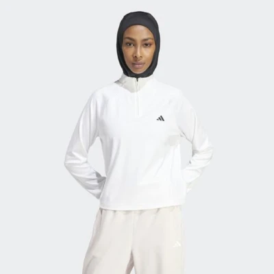 Adidas Tr-es 1/4zip IN9170 W dámská mikina POUZE XS (VÝPRODEJ)