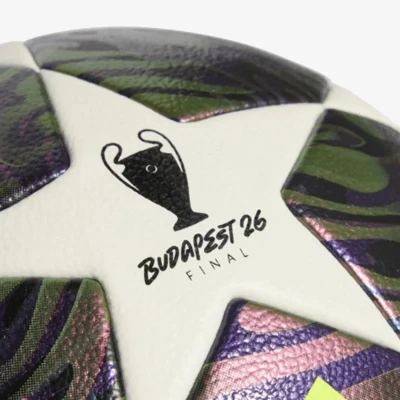 Adidas UCL COM F DPURPL/WHITE/SYELLO fotbalový míč