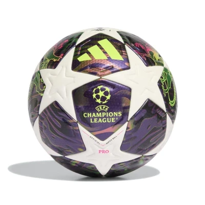 Adidas UCL PRO F DPURPL/WHITE/SYELLO fotbalový míč