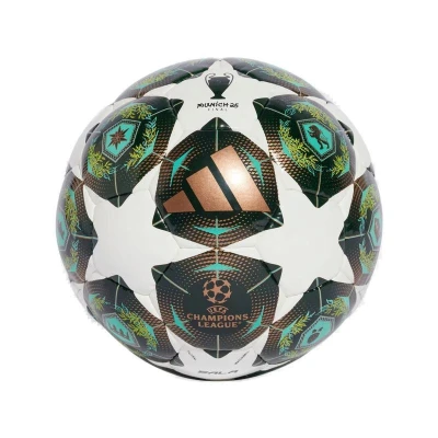 Adidas UCL PRO SAL WHITE/SHAGRN/SSLIME fotbalový míč