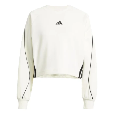 Adidas W STADIUM SWT OWHITE/BLACK dámská mikina