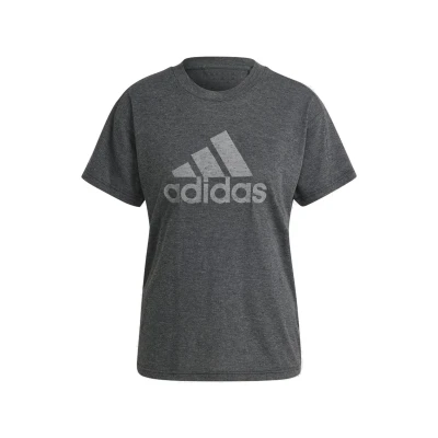 Adidas W WINRS 3.0 TEE-IM2423-black melange/grey three dámské tričko