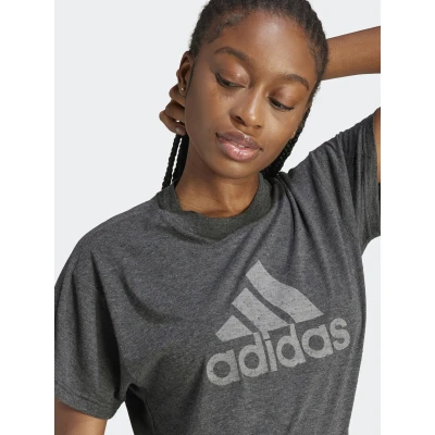 Adidas W WINRS 3.0 TEE-IM2423-black melange/grey three dámské tričko