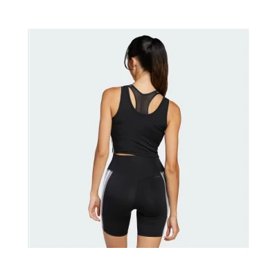 Adidas WE 3S CROP TANK BLACK/WHITE dámské tílko
