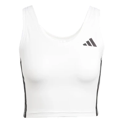 Adidas WE 3S CROP TANK WHITE/BLACK dámské tílko