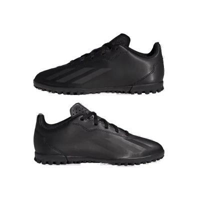 Adidas X CrazyFast.4 Jr TF core black/core black/core black chlapecké fotbalové kopačky turfy