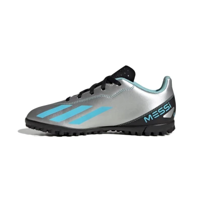 Adidas X CRAZYFAST MESSI 4 SILVMT/BLIBLU/CBLACK_IE4068_tf juniorské fotbalové kopačky