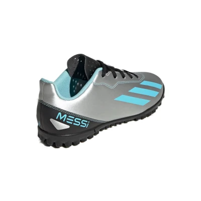 Adidas X CRAZYFAST MESSI 4 SILVMT/BLIBLU/CBLACK_IE4068_tf juniorské fotbalové kopačky