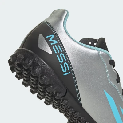 Adidas X CRAZYFAST MESSI 4 SILVMT/BLIBLU/CBLACK_IE4068_tf juniorské fotbalové kopačky