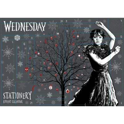 Adventní kalendář Wednesday papírenský školní potřeby
