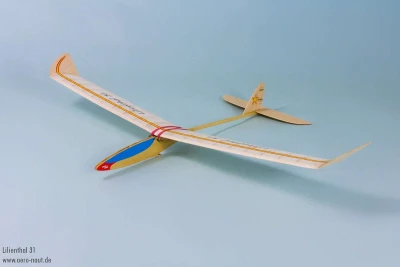 Aero-naut Lilienthal 31 1140mm dřevěná stavebnice kluzáku