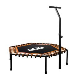 Aga FITNESS Trampolína 130 cm Oranžová + madlo