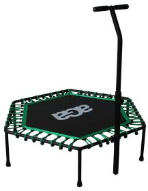 Aga FITNESS Trampolína 130 cm Zelená + madlo