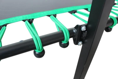 Aga FITNESS Trampolína 130 cm Zelená + madlo