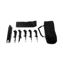 Aga Kempingové skladacie ležadlo Čierne