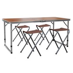 Aga MR4100 Kempingový skládací set Hnědý Aga MR4100 Kempingový skládací set Hnědý
