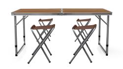 Aga MR4100 Kempingový skládací set Hnědý