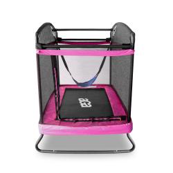 Aga Obdélníková trampolína 122x183 cm - růžová